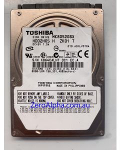 MK8052GSX Toshiba Donor Hard Drive, HDD2H05, LV010A