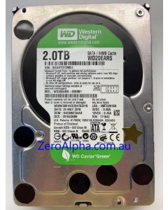 WD20EARS-00S8B1 Western Digital, DCM: HARNNT2AAB, 24MAY2010 Data Recovery