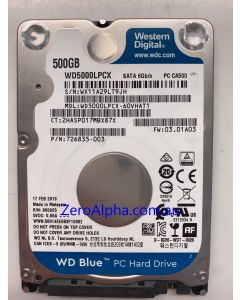 WD5000LPCX-60VHAT1 Western Digital, 17FEB2019 Data Recovery