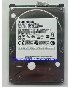 MQ04UBD200 Toshiba Donor Hard Drive JT0B0U, 19SEP2022