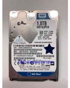 WD10JPVX-60JC3T0 Western Digital, DCM: HBOT2BK, 13SEP2016 Data Recovery