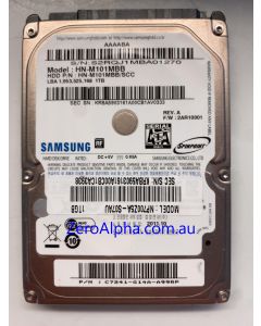 HN-M101MBB Samsung Donor Hard Drive, PN: HN-M101MBB/SCC, 2AR10001
