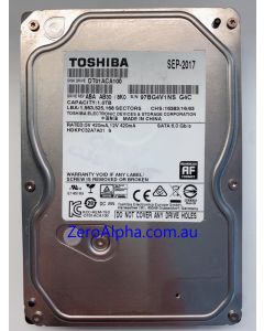 DT01ACA100 Toshiba Donor Hard Drive MS2OA8K0, SEP2017