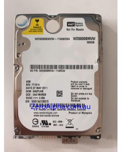 WD5000BMVW-11AMCS4 Western Digital, DCM: HAOTJAB, 27MAY2011 Data Recovery