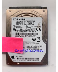 MK5065GSXF Toshiba Donor Hard Drive, HDD2L13, 230CT2011, GV108B