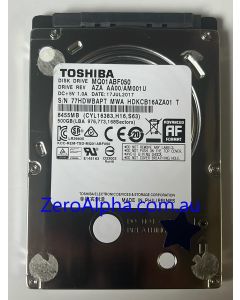 MQ01ABF050 Toshiba Donor Hard Drive AM001U, 17JUL2017