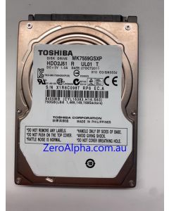 MK7559GSXP Toshiba Donor Hard Drive, HDD2J51, 270CT2011, GN003J