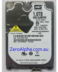 WD10JMVW-11AJGS0 Western Digital, DCM: HHKTJHKB, 31MAY2013 Data Recovery